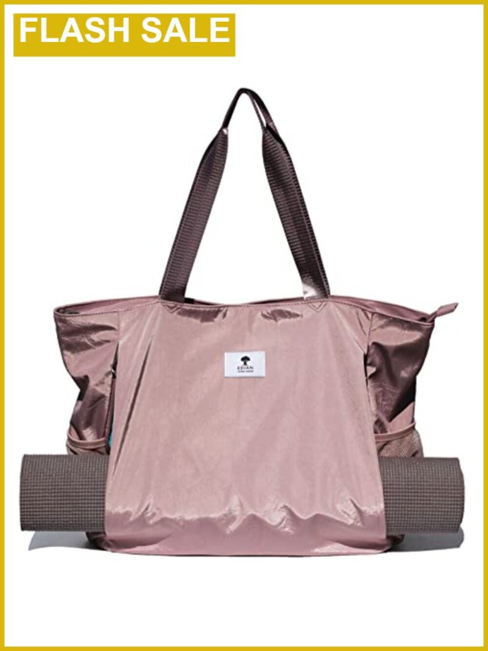 ESVAN Nylon Yoga Mat Tote Bag Carryall Shoulder Bag